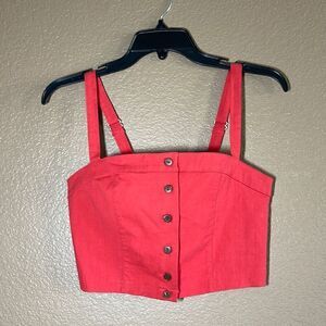 Forever red crop top size M
